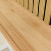 SoBuy FHK40-N Estantería de Pared Flotante de Roble con 2 Estantes y 3 Ganchos Natural 120x19x120 cm