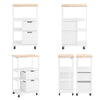 Carrito SoBuy FKW111-WN blanco natural estilo nórdico vista lateral perfil compacto 37cm