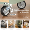 Carrinho de cozinha SoBuy FKW114-GR com 2 gavetas e 2 portas, verde