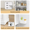 Carrinho de ilha de cozinha SoBuy FKW128-ST com rodas, carrinho de ilha de cozinha com bancada extensível