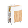 Armário de arrumação com carrinho de cozinha SoBuy FKW132-WN com rodas 70 x 40 x 90 cm branco