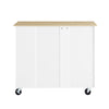 Carrinho de cozinha pré-venda-SoBuy FKW133-WN com rodas e bancada, branco, 99x40x85 cm