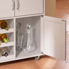 Carrinho de cozinha SoBuy FKW45-KA com 3 portas e 1 gaveta castanho claro