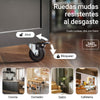 Preventa-SoBuy FKW75-SCH Carrito Auxiliar de Cocina con 3 Estantes 1 Puerta Negro