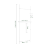 SoBuy FRG109-II-W Perchero Extensible con 2 Niveles Blanco