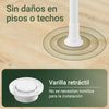 SoBuy FRG109-II-W Perchero Extensible con 2 Niveles Blanco