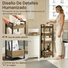 SoBuy FRG226-H-F Mueble Baño Auxiliar con 4 Estantes Estantería Estrecha 20 cm