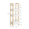 SoBuy FRG226-H-WN Estantería estrecha multiusos 20 cm Ancho | con 4 Estantes