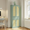 SoBuy FSB107-GR Mueble Zapatero Recibidor Compacto Vertical Verde 70x34x180 cm