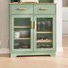 SoBuy FSB108-E-GR Alacena de Cocina Alta Verde 80x38x180 cm