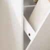 SoBuy FSB112-WN Mueble para Basura y Reciclaje con Pedal Blanco 35x25x101.7 cm