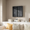 SoBuy FSB113-H-DG Armario de Pared Colgante Estrecho con Puertas de Cristal Gris 80x12.2x80 cm