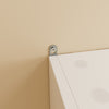 SoBuy FSB113-H-W Armario de Pared Colgante Blanco Mueble de Baño y Cocina con Puertas 80x12x80 cm