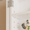 SoBuy FSB113-H-W Armario de Pared Colgante Blanco Mueble de Baño y Cocina con Puertas 80x12x80 cm