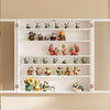 SoBuy FSB113-H-W Armario de Pared Colgante Blanco Mueble de Baño y Cocina con Puertas 80x12x80 cm