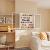 SoBuy FSB113-H-W Armario de Pared Colgante Blanco Mueble de Baño y Cocina con Puertas 80x12x80 cm