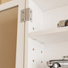 SoBuy FSB113-W Armario de Pared Blanco con Puertas Estantería de Pared con Estantes Ajustables
