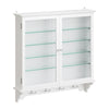 SoBuy FSB114-E-W Armario de Pared Suspendido Multiusos Blanco 68x13.5x68.5 cm