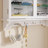 SoBuy FSB114-E-W Armario de Pared Suspendido Multiusos Blanco 68x13.5x68.5 cm