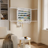 SoBuy FSB114-E-W Armario de Pared Suspendido Multiusos Blanco 68x13.5x68.5 cm