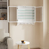 SoBuy FSB114-E-W Armario de Pared Suspendido Multiusos Blanco 68x13.5x68.5 cm