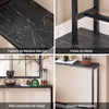 Mesa consola SoBuy FSB19-XL-SCH em mármore preto 120 x 20 x 80 cm