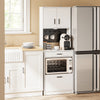 SoBuy FSB98-E-WG Aparador Alacena de Cocina con 2 Tomas y 2 Puertos USB