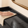 SoBuy FSR169-SCH Zapatero Estrecho 19cm con 4 Abatibles y 2 Cajones Negro