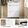 Preventa-SoBuy FSR207-W Zapatero Estrecho Recibidor con Cajón y 2 Puertas Blanco