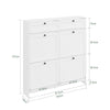 SoBuy FSR208-W Zapatero Moderno Entrada Recibidor con 2 Cajones Blanco