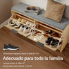 SoBuy FSR211-N Banco Zapatero con Asiento Madera 100x24x50cm