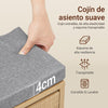 SoBuy FSR211-N Banco Zapatero con Asiento Madera 100x24x50cm