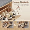 SoBuy FSR211-N Banco Zapatero con Asiento Madera 100x24x50cm