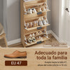 SoBuy FSR213-N Zapatero Estrecho Madera 24cm Diseño nórdico