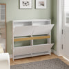 SoBuy FSR225-E-W Mueble Zapatero Estrecho para Recibidor Blanco 103x19x99.5 cm