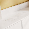SoBuy FSR233-W Armario Zapatero Estrecho Blanco con Espejo y 6 Ganchos 83x14x197 cm
