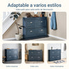 SoBuy FSR79-B Zapatero con 4 Solapas con 1 Cajon Azul 104 x 24 x 83 cm