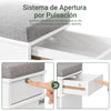Sapateira SoBuy FSR82-L-WG com gaveta para entrada, 75 cm de largura | Madeira branca envelhecida
