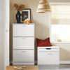 SoBuy FSR180-W Sapateira com 2 abas e 1 gaveta branca 60x30x90 cm