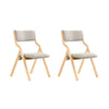 SoBuy FST40-HGx2 Pack de 2 cadeiras dobráveis ​​cinzento