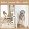 SoBuy FST92-Nx2 Lote de 2 Sillas Plegables de Madera con Asiento y Respaldo