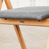 Preventa-SoBuy FST98-HG Silla de Madera con Cojín para Comedor Plegable y Montada Gris