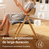 Preventa-SoBuy FST98-HG Silla de Madera con Cojín para Comedor Plegable y Montada Gris