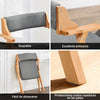 Preventa-SoBuy FST98-HG Silla de Madera con Cojín para Comedor Plegable y Montada Gris