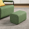 SoBuy FST99-SY Sillón de relax con reposapiés Butaca individual reclinable moderna verde 59x74x78 cm
