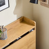 SoBuy FWT92-N Mesa de Escritorio con Estantes Natural