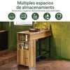 SoBuy FWT98-PF Mesa Alta de Bar con 1 Tablero Plegable Adicional