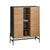 Aparador SoBuy HFSB04-SCH com 2 portas e 4 compartimentos 92 x 40 x 119 cm