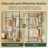 Cabide SoBuy KLS03-II-SCH com 4 barras preto