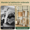 Cabide SoBuy KLS03-II-SCH com 4 barras preto